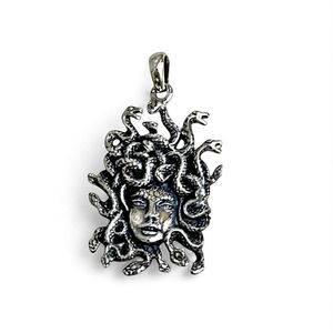 7. Face of Medusa pendant silver grey