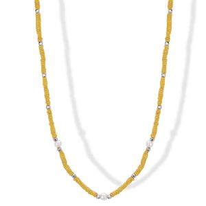 Colored round necklace yellow BlindLab