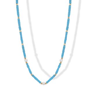 Fantasy rounds, Gold necklace blue BlindLab