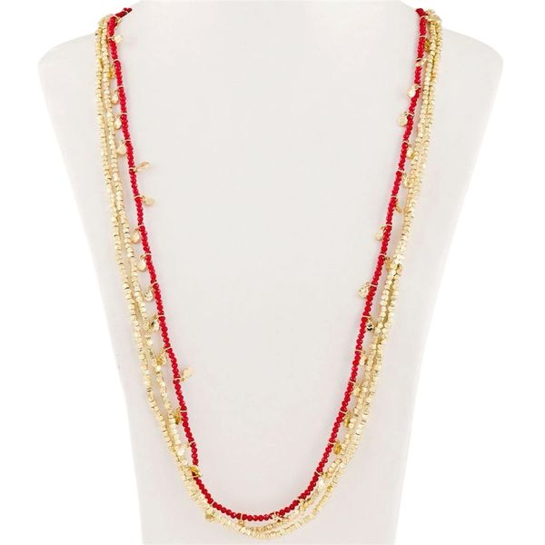 Tuhina Necklace N444 red House Of Tuhina