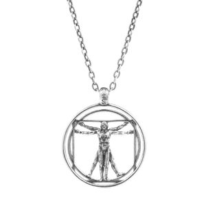 Collana Uomo Vitruviano grigio argento ELLIUS Jewelry