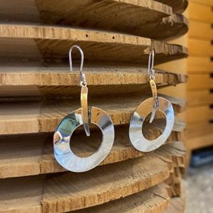 Singa earrings silver grey BRASS Workshop