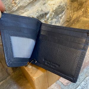 1. Card holder money clip blue