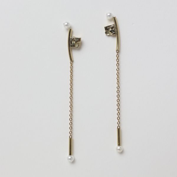 2. Delicate earrings gold KALLIOPE Handmade Jewelry gs1796