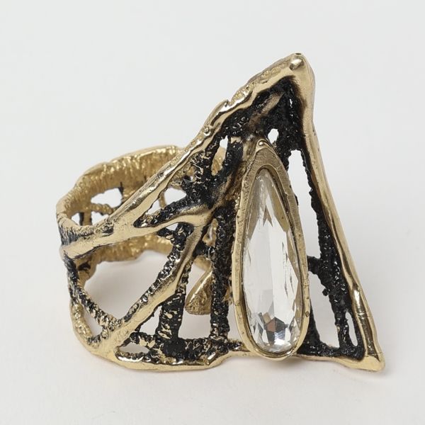 1. Anello Starlight Incolore KALLIOPE Handmade Jewelry gd1765