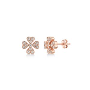 Tiny clove earrings rosegold Kurshuni Gioielli