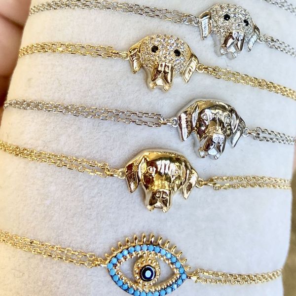 2. Bracciale labrador oro Kurshuni Gioielli kr1251-100