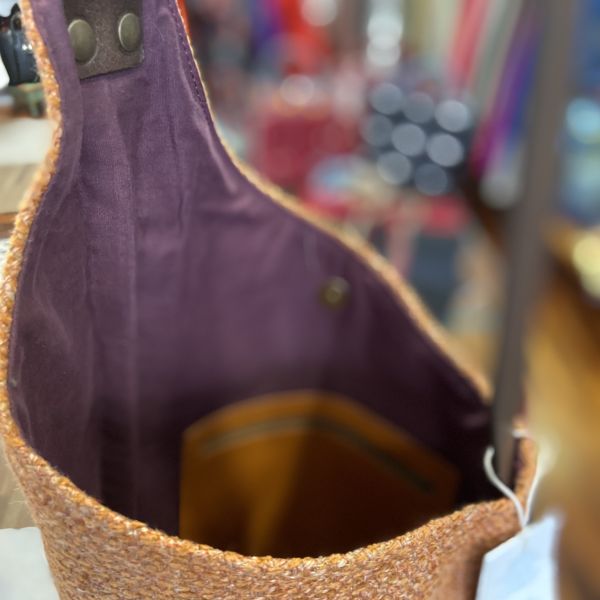 2. Borsa canotta Ostro 2 senape COCCAD'ORO scarti d'autore rbrt08