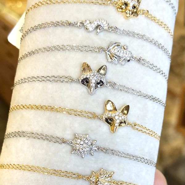 2. Bracciale Volpe grigio argento Kurshuni Gioielli kr1194-100