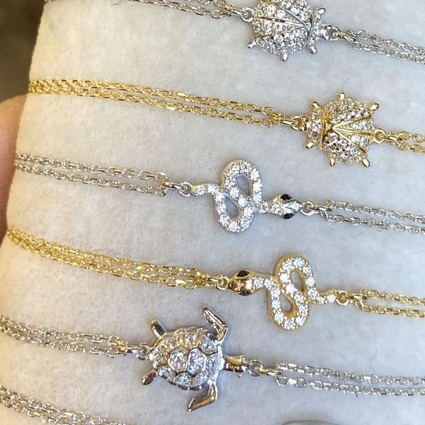 2. Bracciale serpente grigio argento Kurshuni Gioielli kr1196-100