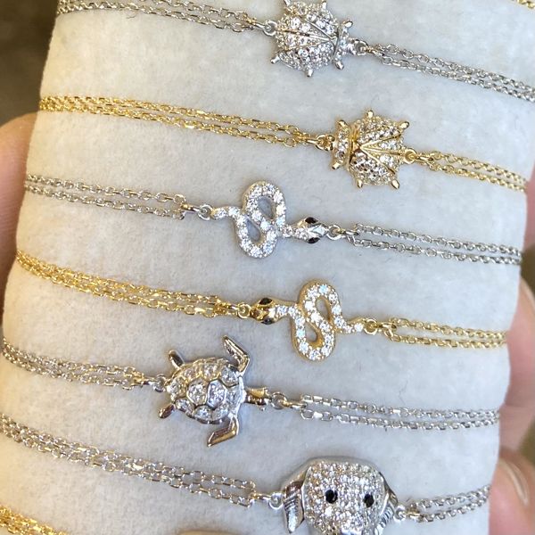 2. Bracciale serpente oro Kurshuni Gioielli kr1196-100