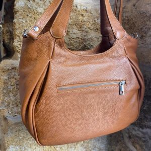 4. Shoulder bag brown BRASS Workshop bd127