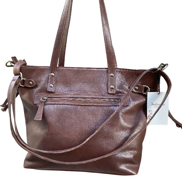 2. Borsa shopper doppio manico testa di moro BRASS Workshop b894