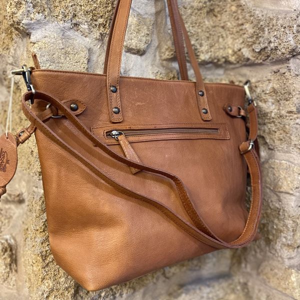 4. Borsa shopper doppio manico Cuoio BRASS Workshop b894