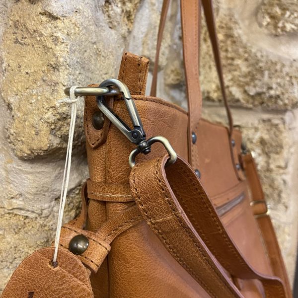 3. Borsa shopper doppio manico Cuoio BRASS Workshop b894