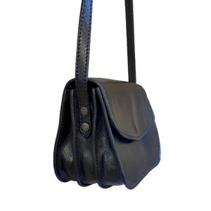 Small 3 compartment bag black BRASS Workshop