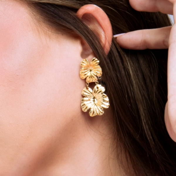 2. Earrings LS2436 gold LOTUS Style ls2436-4