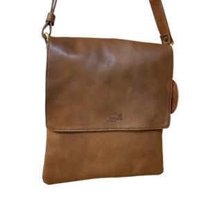 Tracolla piatta marrone BRASS Workshop