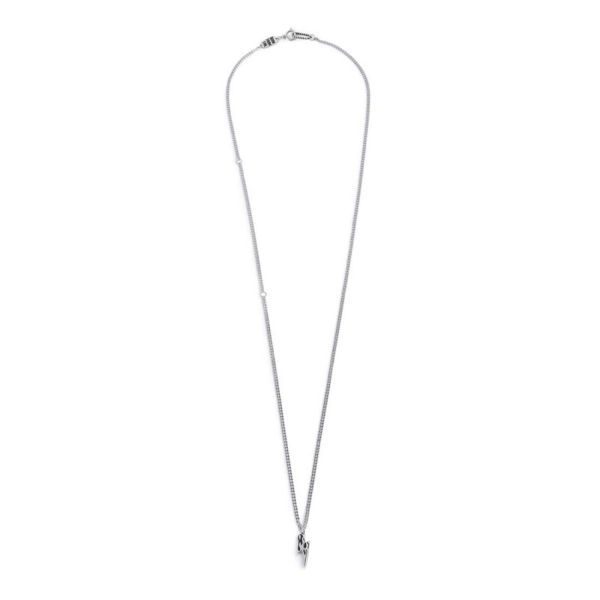 1. Collana catena fulmine grigio acciaio Marlù Gioielli 33co0023