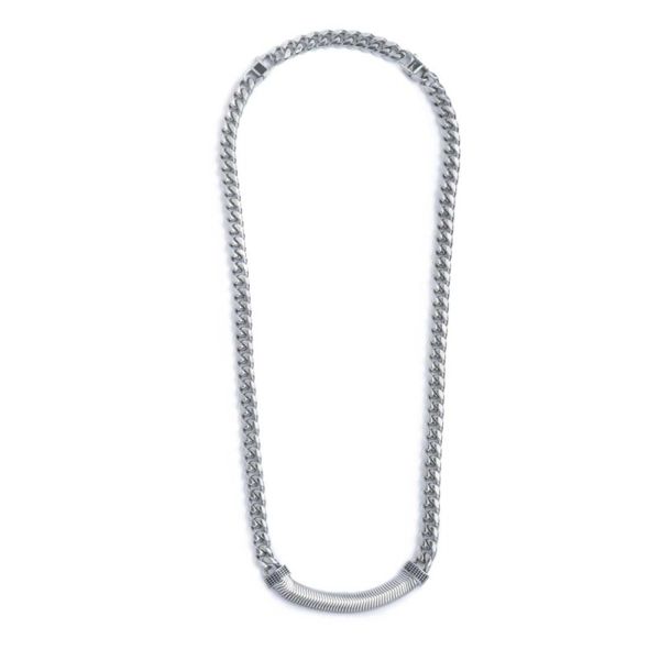 1. Collana catena cuban grigio acciaio Marlù Gioielli 33co0027