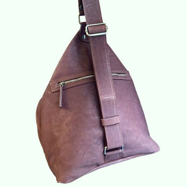 4. My way, Single shoulder bag dark Brown BRASS Workshop b893