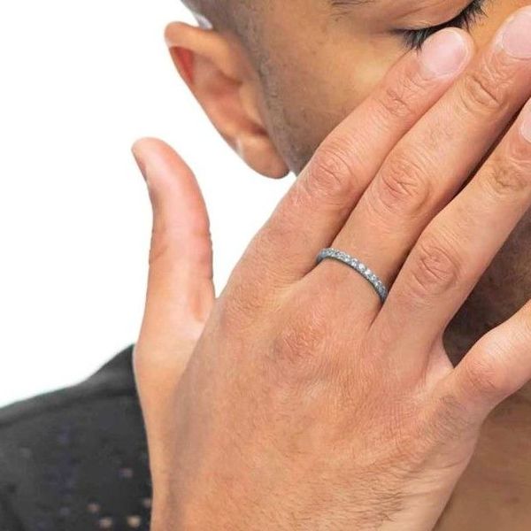 1. Anello veretta con zirconi 1,7 mm bianco Marlù Gioielli 31an0013w