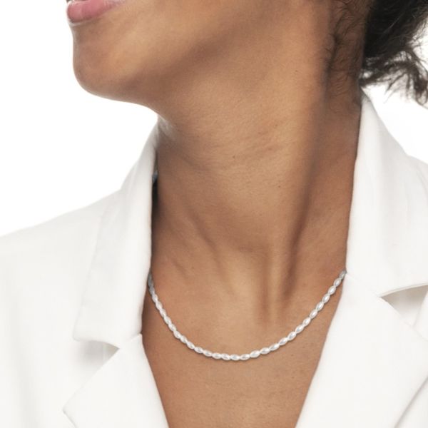 2. Small irregular pearl necklace gold Marlù Gioielli 33cn0032-w