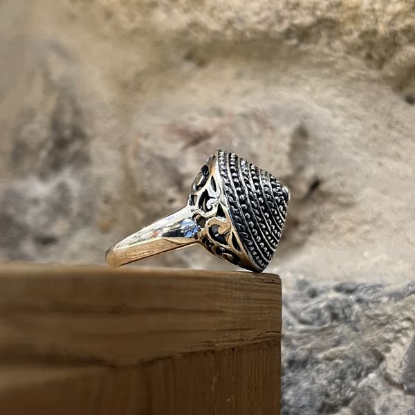 1. Anello Pag grigio argento BRASS Workshop 24an74