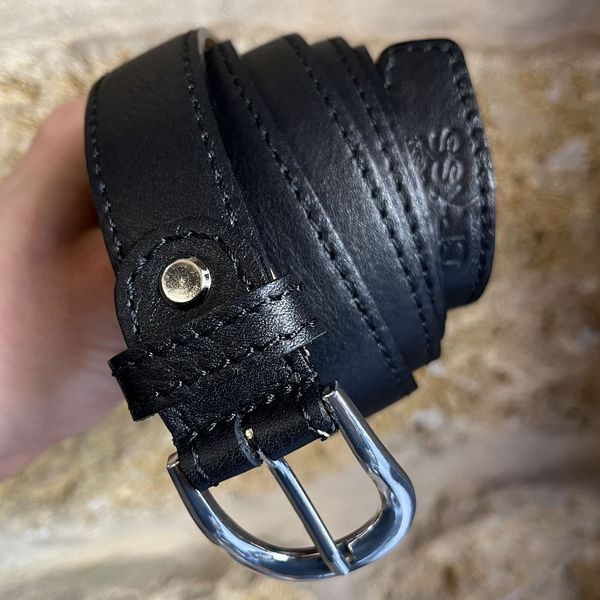 2. Cintura donna 2,5 cm Nero BRASS Workshop cd01