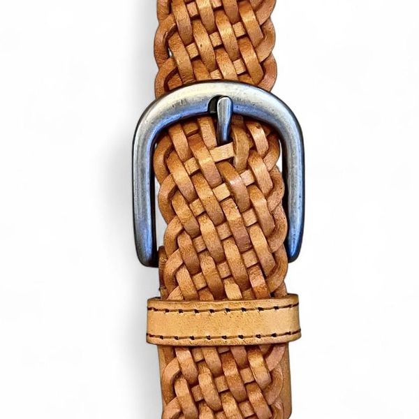 Cintura intrecciata 3,5 cm Senape BRASS Workshop