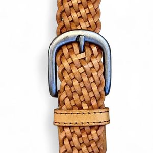 3.5cm Braided Belt Mustard BRASS Workshop