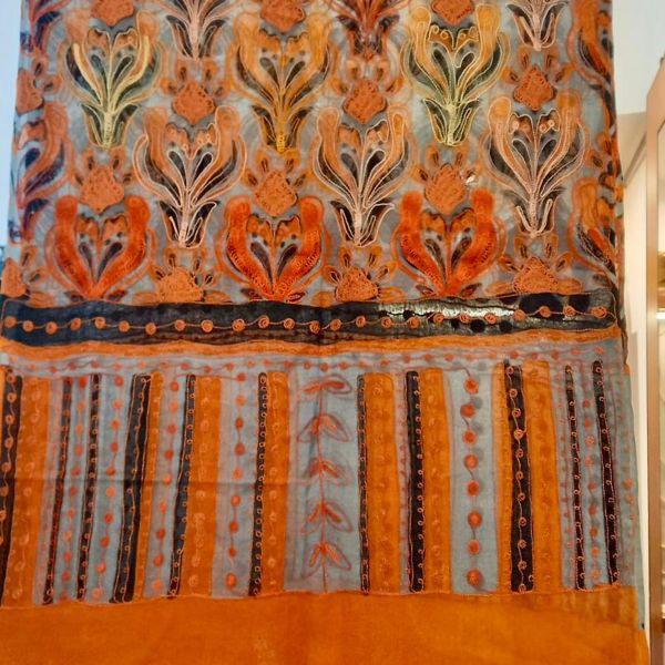 2. Scarf W31 orange BRASS Workshop sw31