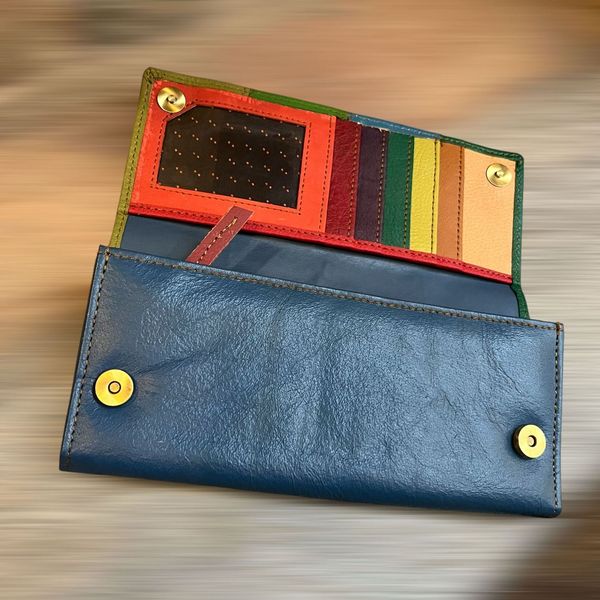 3. Portafogli R7 blu BRASS Workshop pri07