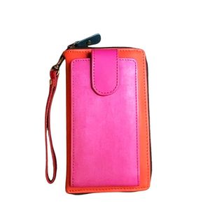 Portafogli tracolla R11 fucsia/arancione BRASS Workshop