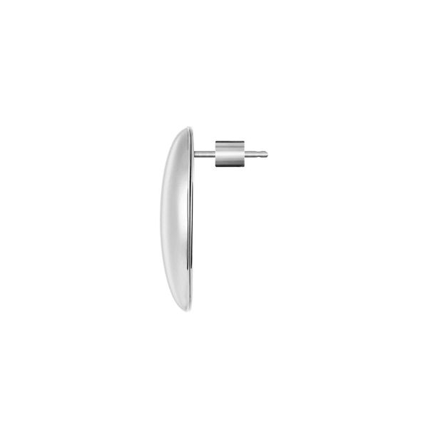 3. Oval Button Earrings steel grey Marlù Gioielli 33or0096