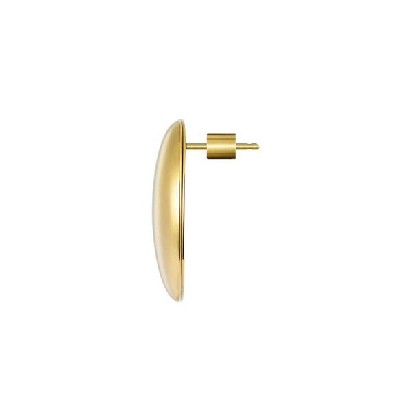 3. Oval Button Earrings gold Marlù Gioielli 33or0096