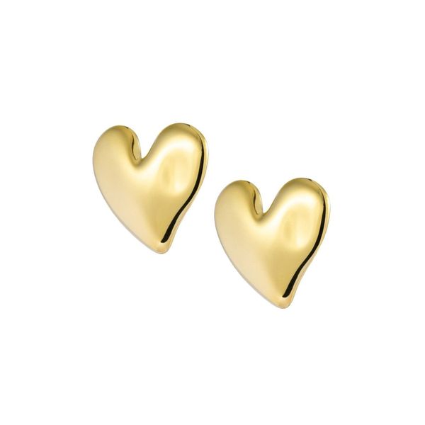 2. Orecchini cuore irregolare oro Marlù Gioielli 33or0087