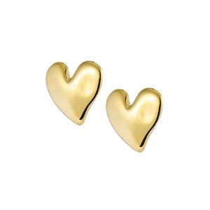 2. Orecchini cuore irregolare oro