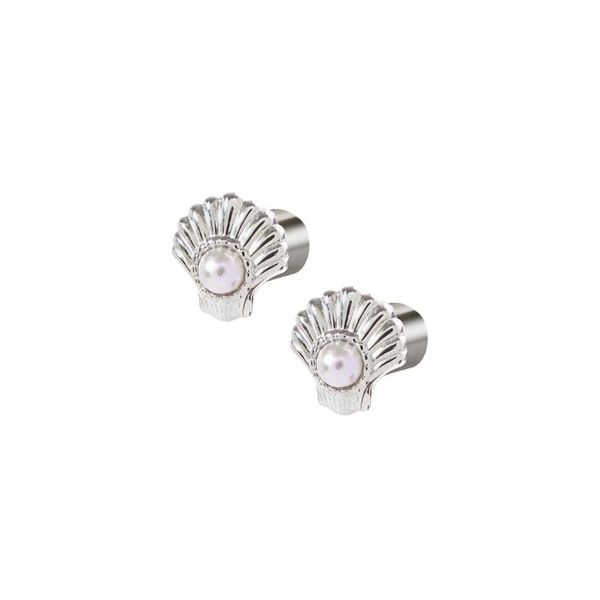 1. Striped shell earrings steel grey Marlù Gioielli 18or115