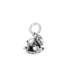 "Rocking Horse" Charm silver grey Suali Gioielli
