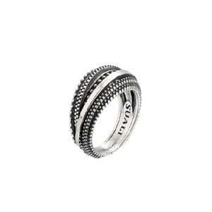 Anello "Perlè" grigio argento Suali Gioielli