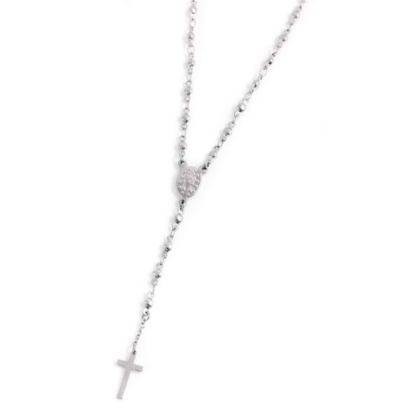 1. Y rosary necklace steel gray Marlù Gioielli 33co0004