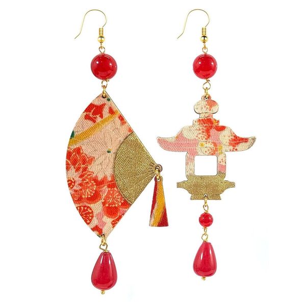 1. Large Ruby Fan Earrings ruby LEBOLE GIOIELLI vl/g/rubino
