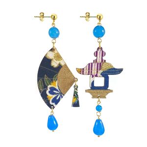 Small Blue Fan Earrings light blue LEBOLE GIOIELLI