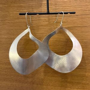 Tuor silver earrings silver grey BRASS Workshop