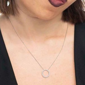 1. Collana cerchio 1,4 cm grigio acciaio Marlù Gioielli 31cn0015-w