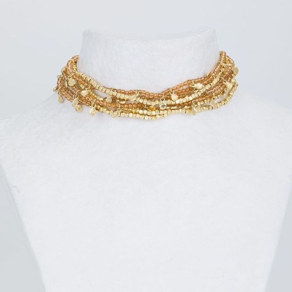 1. Necklace N441G topaz House Of Tuhina th-n441g