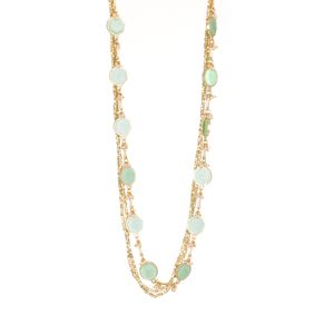 2. Collana Tuhina N467G verde acqua