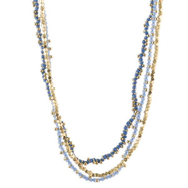 Necklace N451G dirty blue House Of Tuhina