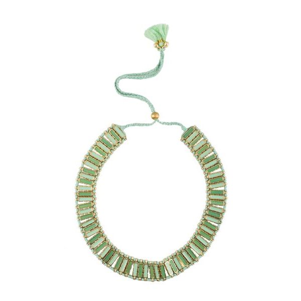 2. Collana N450G verde acqua House Of Tuhina th-n450g